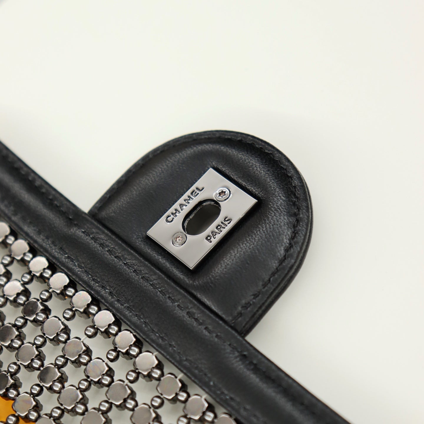 24K Hollowed - out Shiny Crystal Handbag