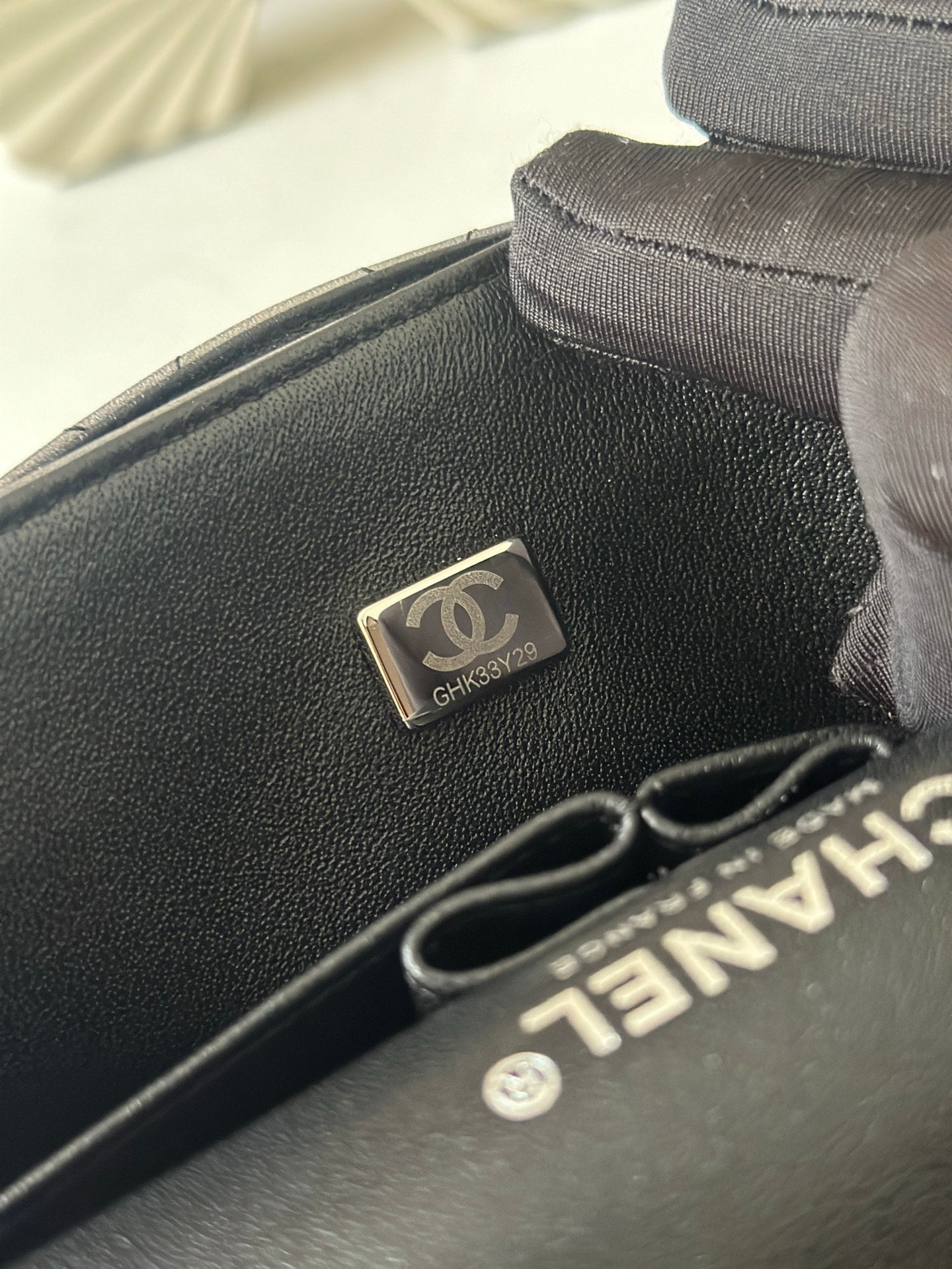 Tricolor Black Calfskin CF Flap Bag