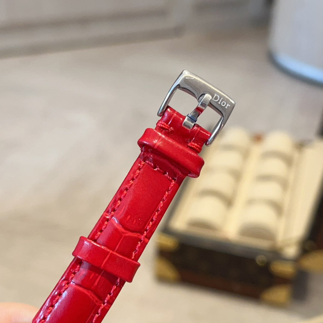 Dior Glamorous Red - strap Watch: A Fusion of Style and Luxury