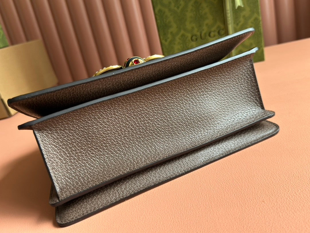 Single - shoulder Queen Margaret Handbag for Women with Crystal, Pearl and Bee Embellishments