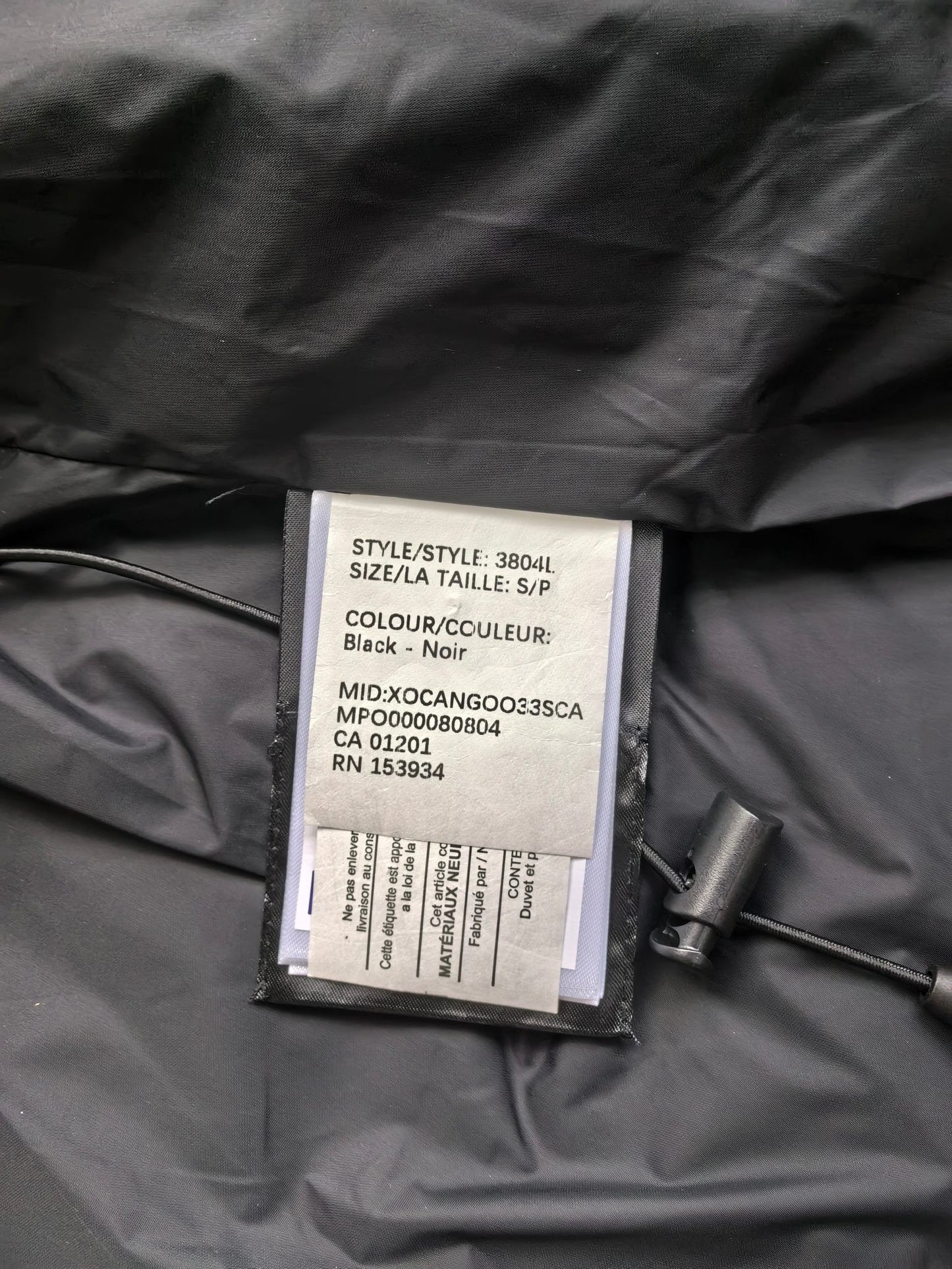 Women's Black Hooded Down Jacket