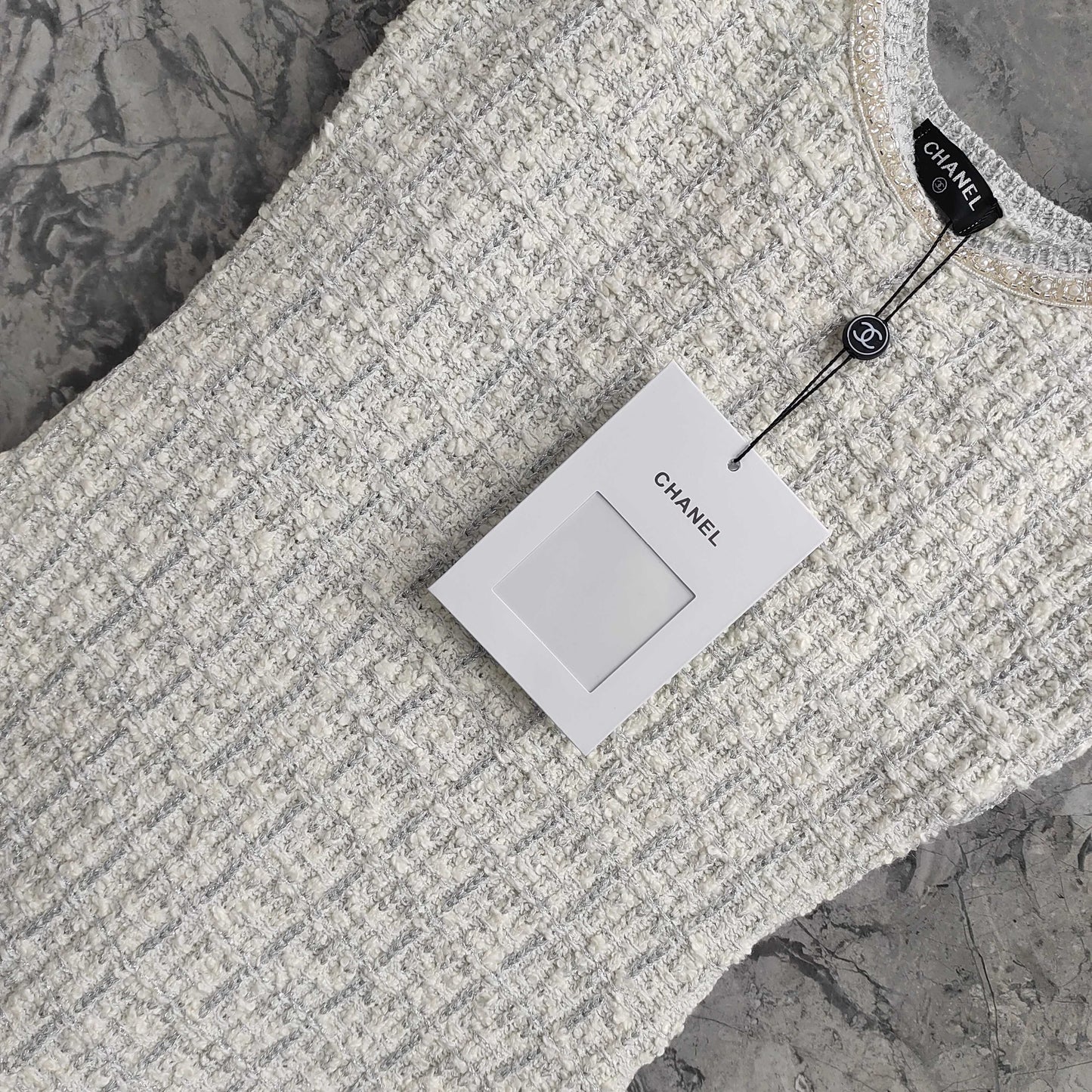 Graceful Sleeveless Dress: Beaded Waist - cinching and Slimming Knit Dress