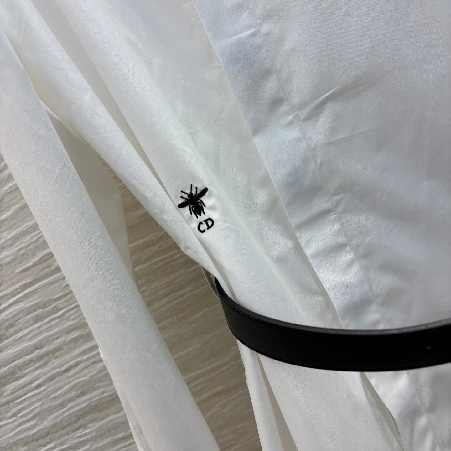 Pure white shirt - style dress with diagonal buttons