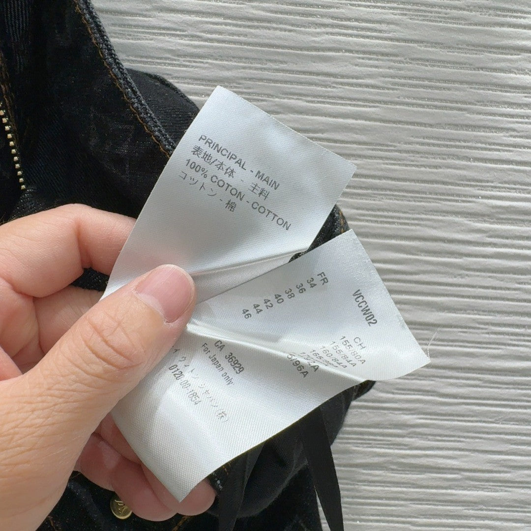 Printed Logo Denim Shorts