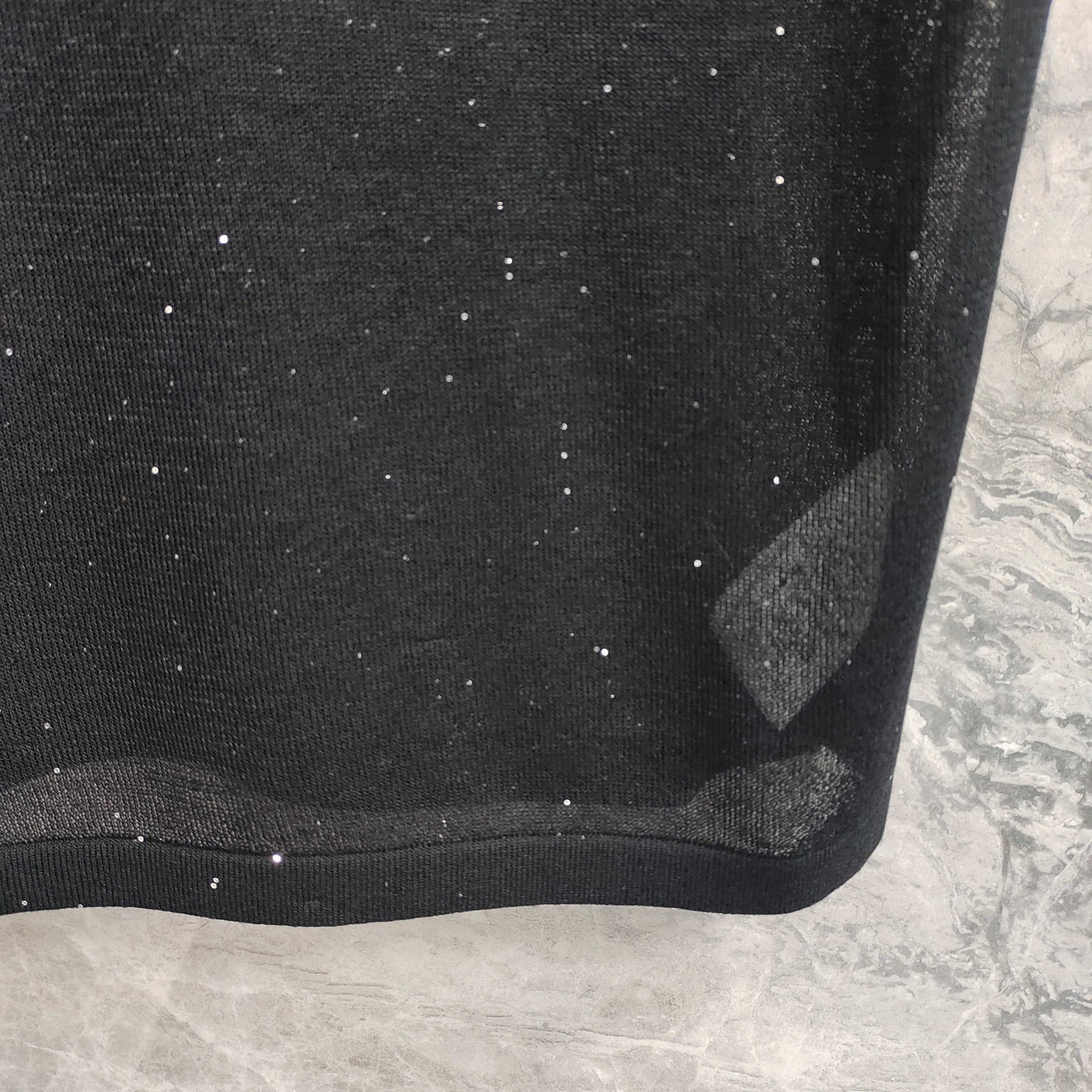 Short - sleeved T - shirt Hooded Knit Top with Lace Trim & Embellishments