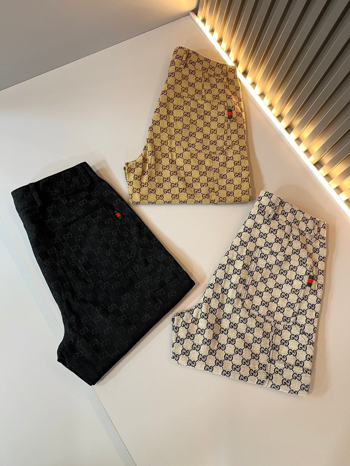 Washered Denim Shorts with Letter Print