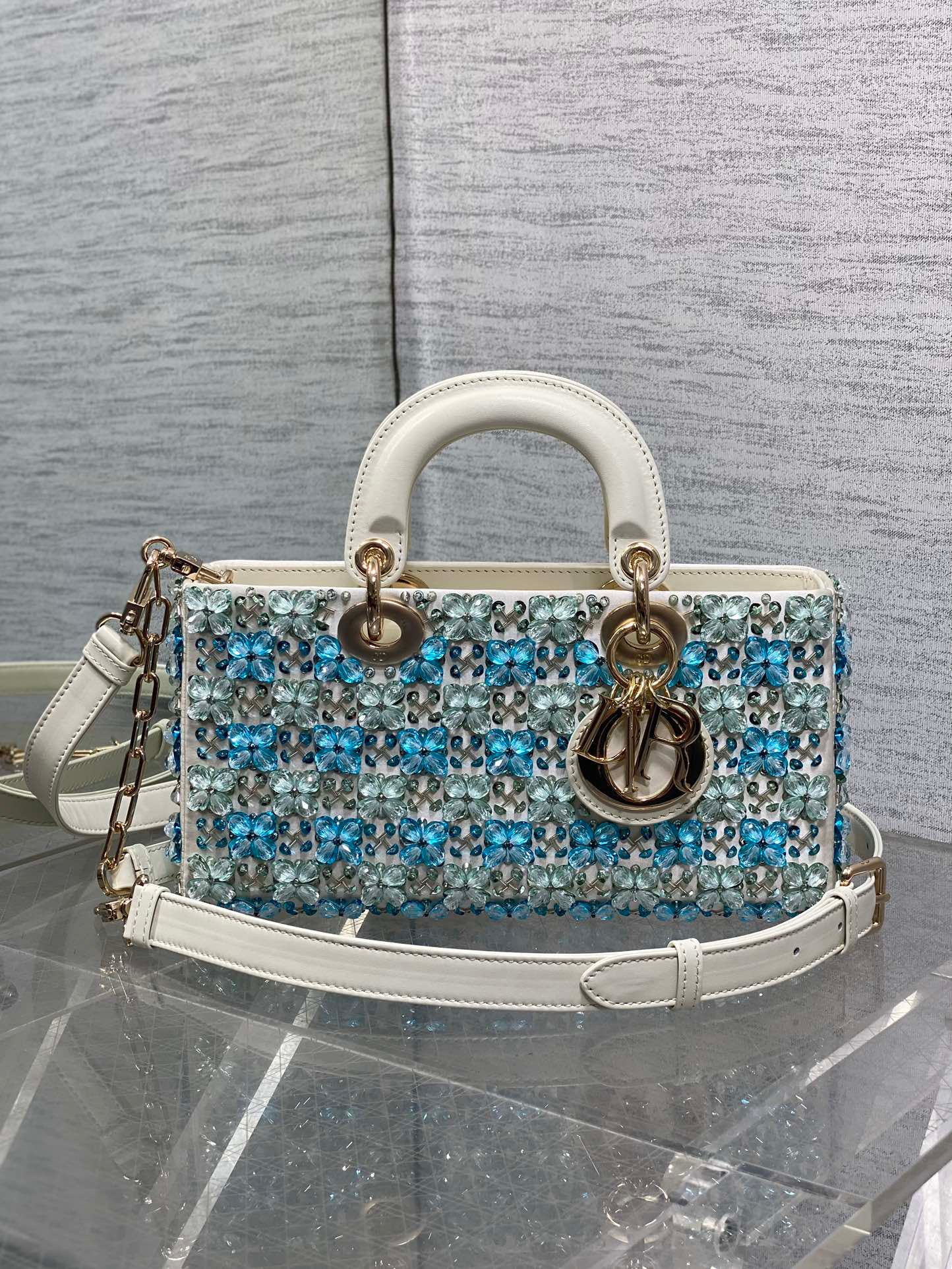 Limited - Edition Heavily - Embellished Beaded Lady Dior Bag