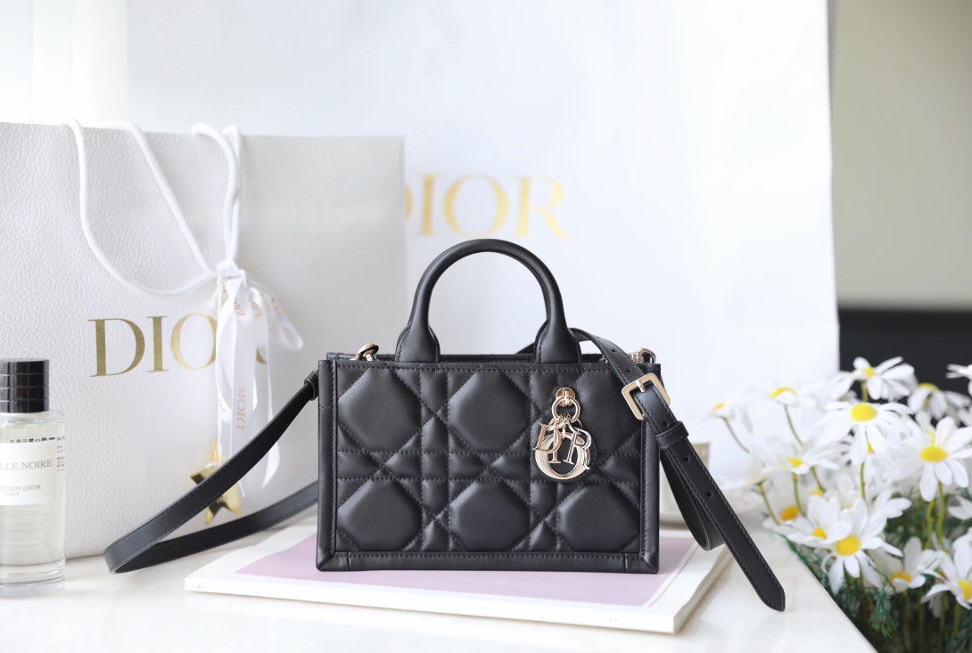 Black Cowhide Handbag