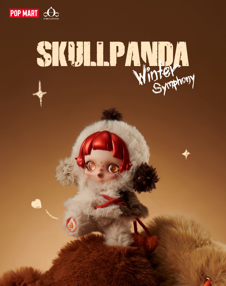 POP MART SKULLPANDA Winter Symphony Plush Keychains - Adorable Blind Box Collection