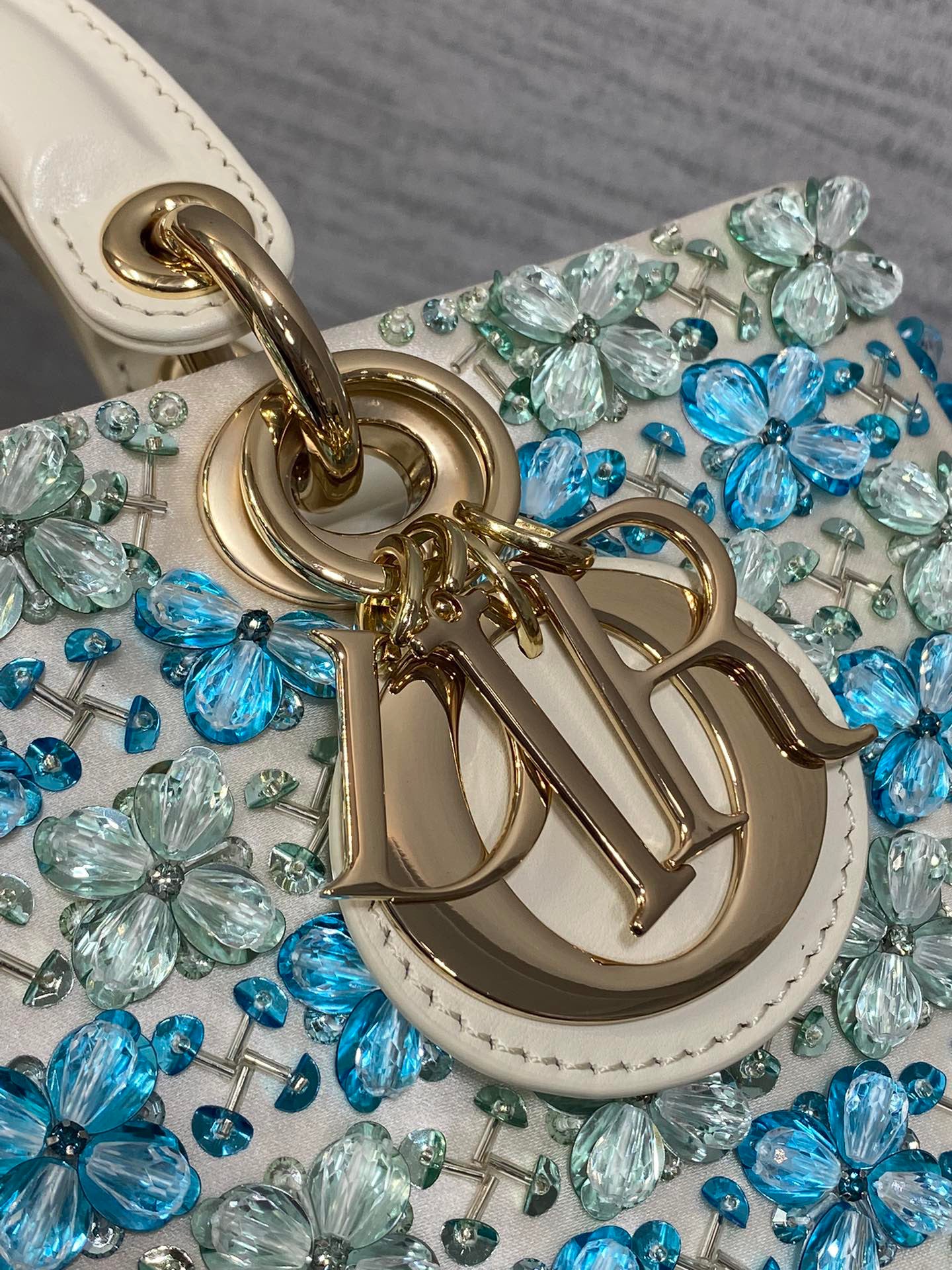 Limited - Edition Heavily - Embellished Beaded Lady Dior Bag