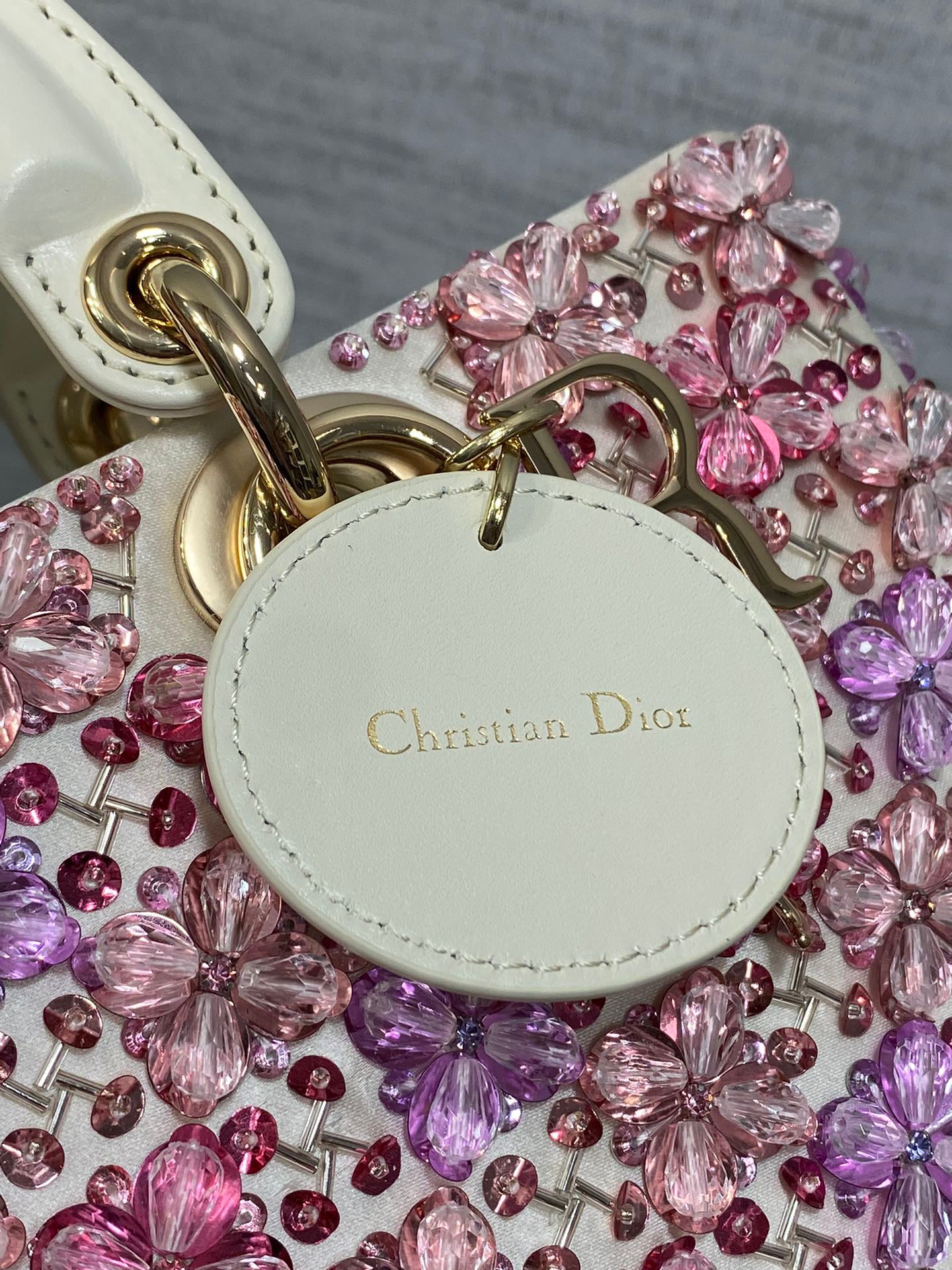 Limited - Edition Heavily - Embellished Beaded Lady Dior Bag