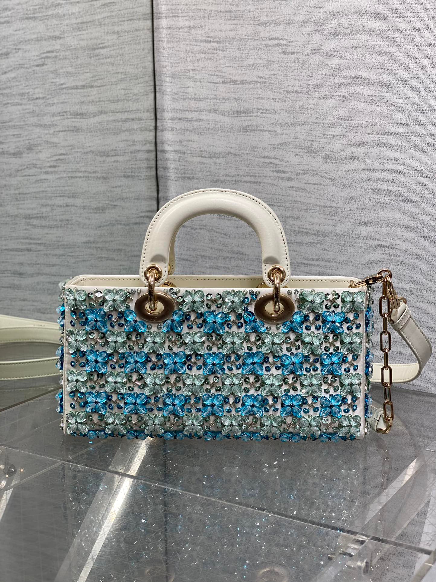 Limited - Edition Heavily - Embellished Beaded Lady Dior Bag