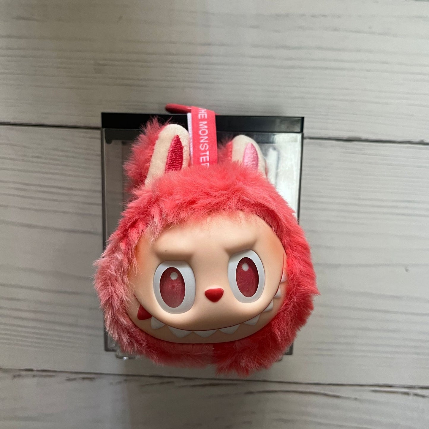 Cute Fluffy LABUBU Head Keychains - Adorable Bag Charms