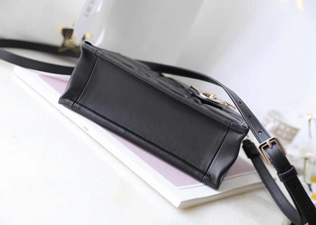 Black Cowhide Handbag