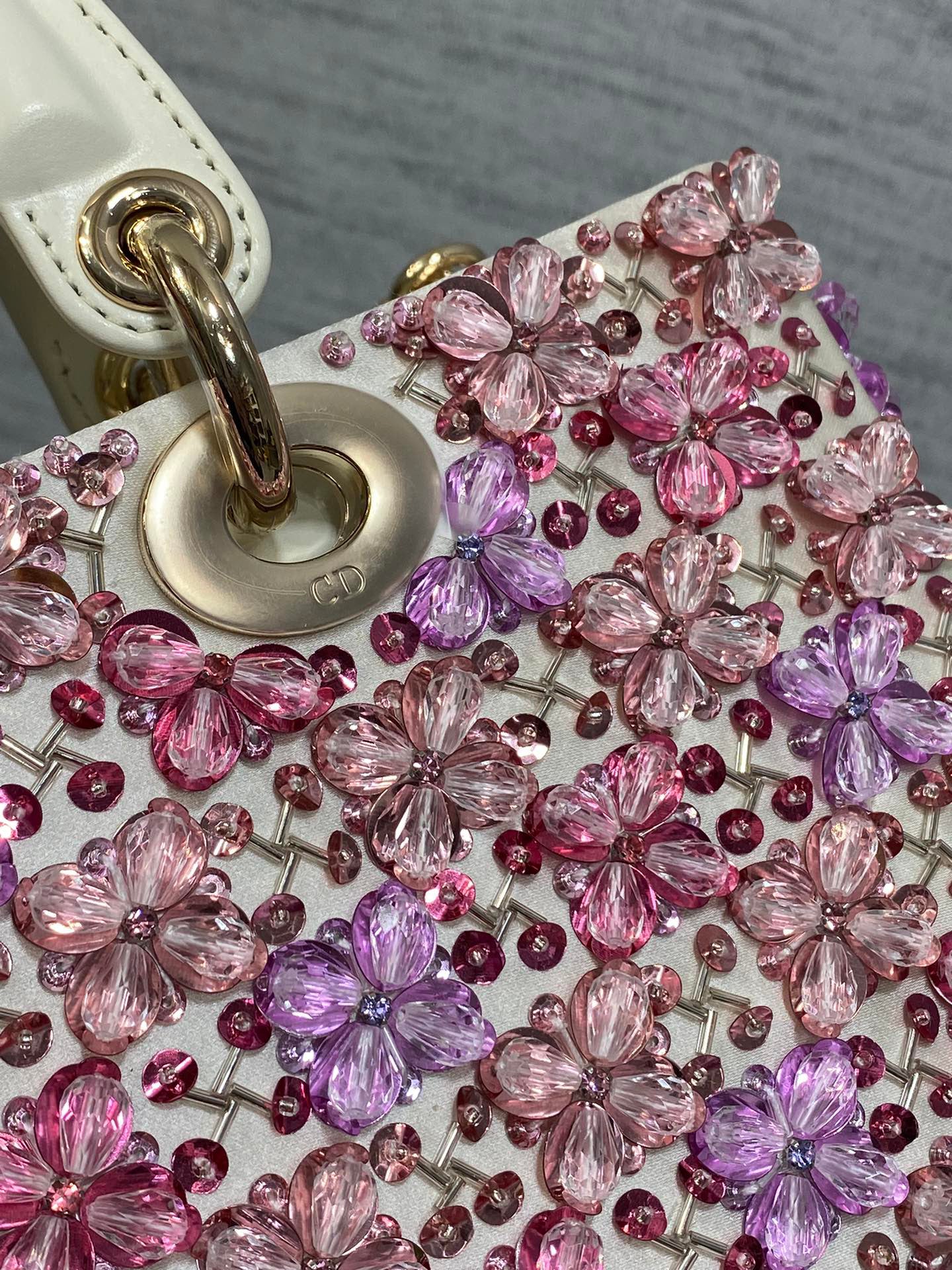 Limited - Edition Heavily - Embellished Beaded Lady Dior Bag