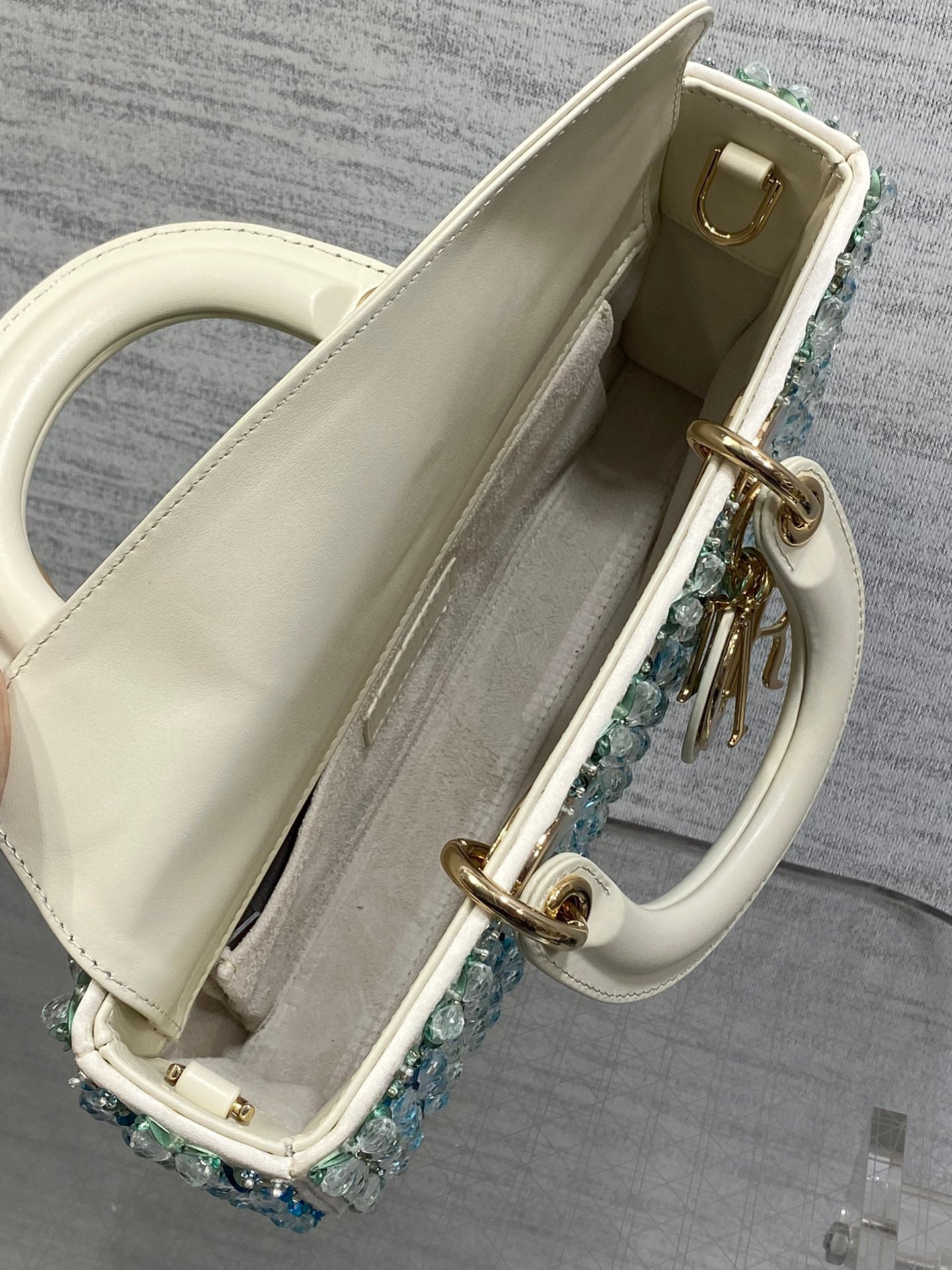 Limited - Edition Heavily - Embellished Beaded Lady Dior Bag