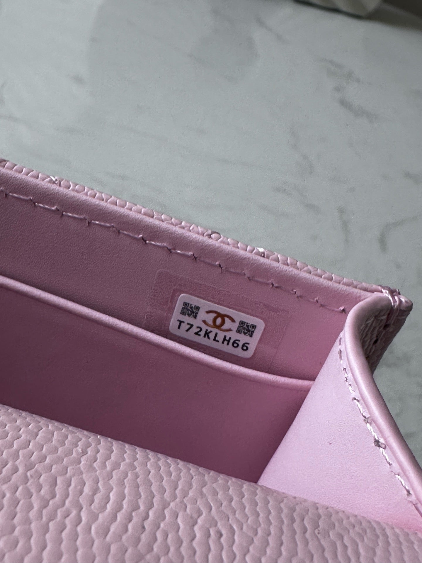 Light pink caviar leather flap handbag   shoulder bag