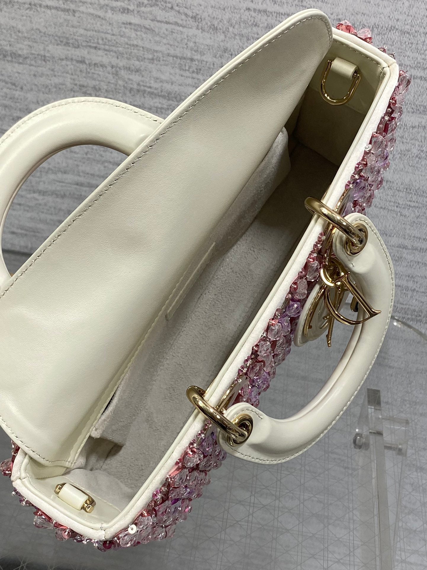 Limited - Edition Heavily - Embellished Beaded Lady Dior Bag