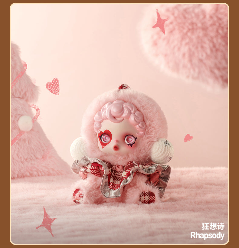 POP MART SKULLPANDA Winter Symphony Plush Keychains - Adorable Blind Box Collection