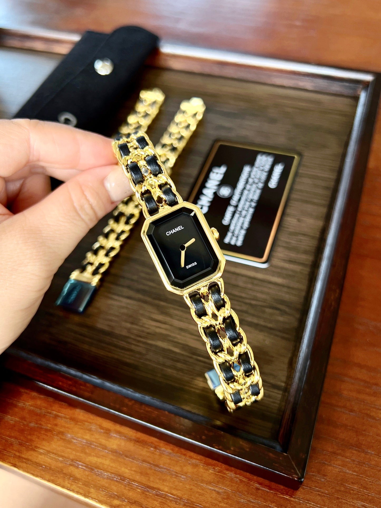 Chanel Black - Gold "Sugar Cube" Première