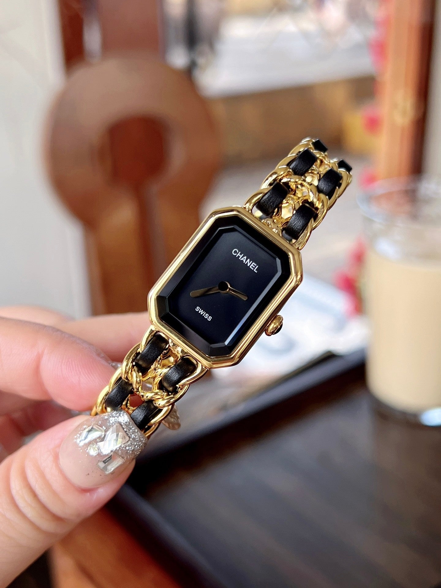 Chanel Black - Gold "Sugar Cube" Première