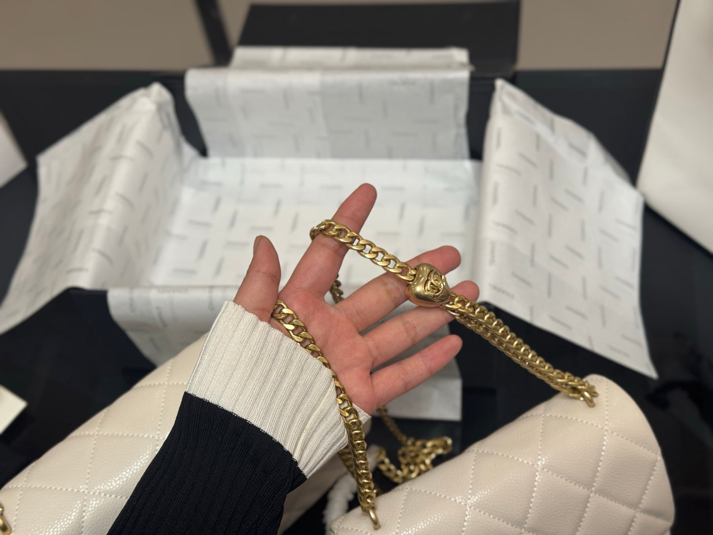 Classic White Quilted Flap Bags