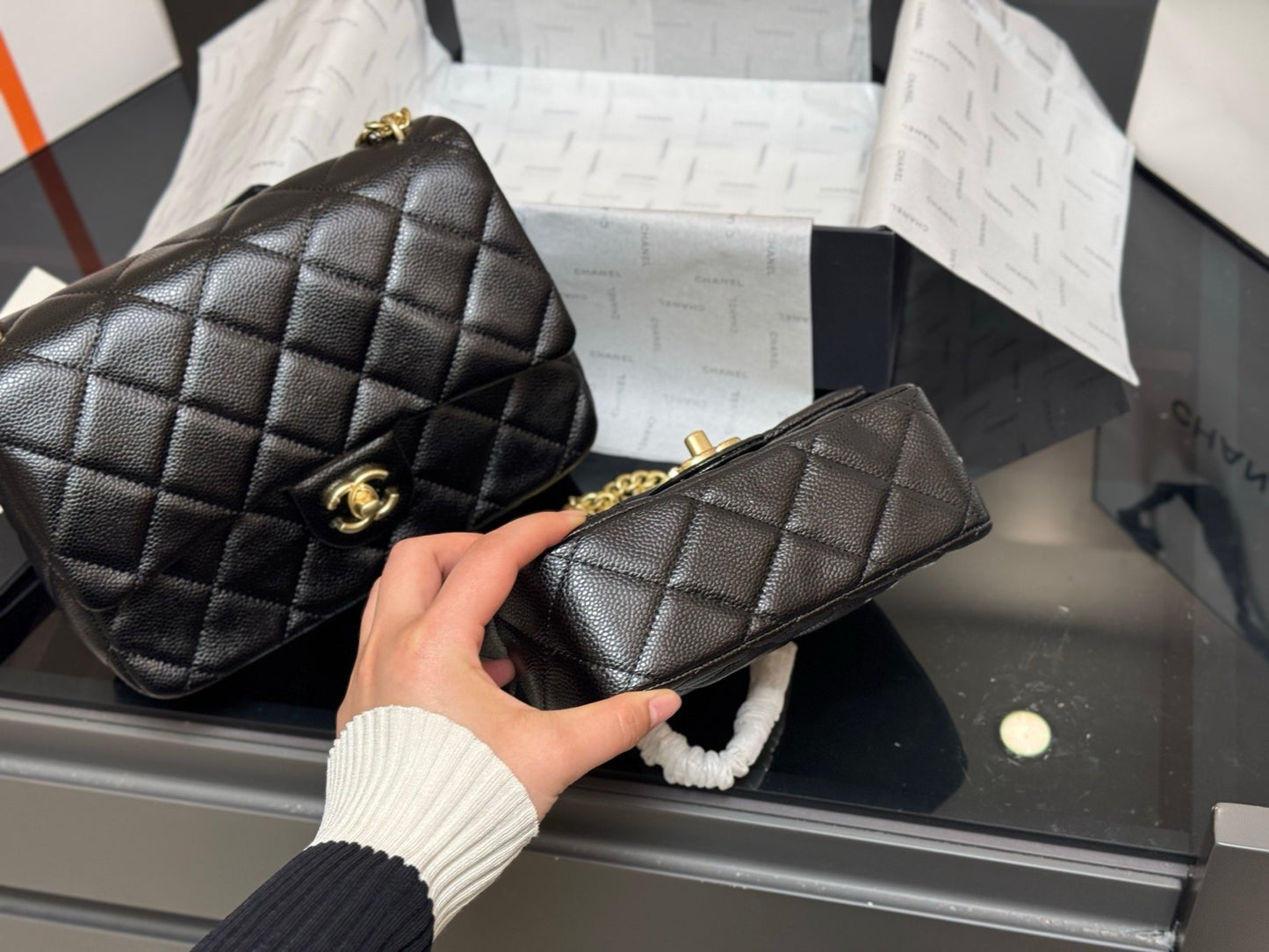 Classic Black Quilted Flap Bags