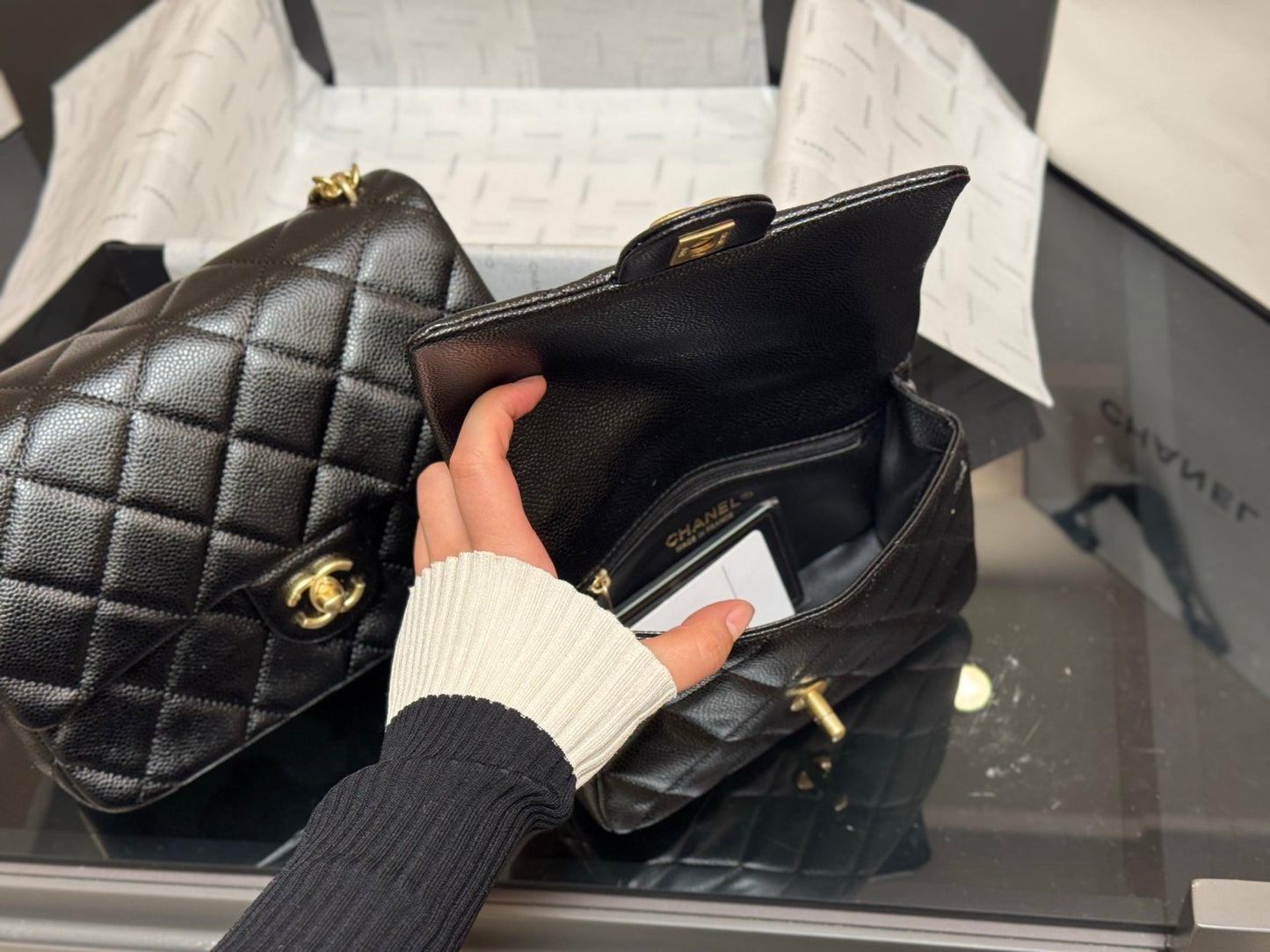 Classic Black Quilted Flap Bags