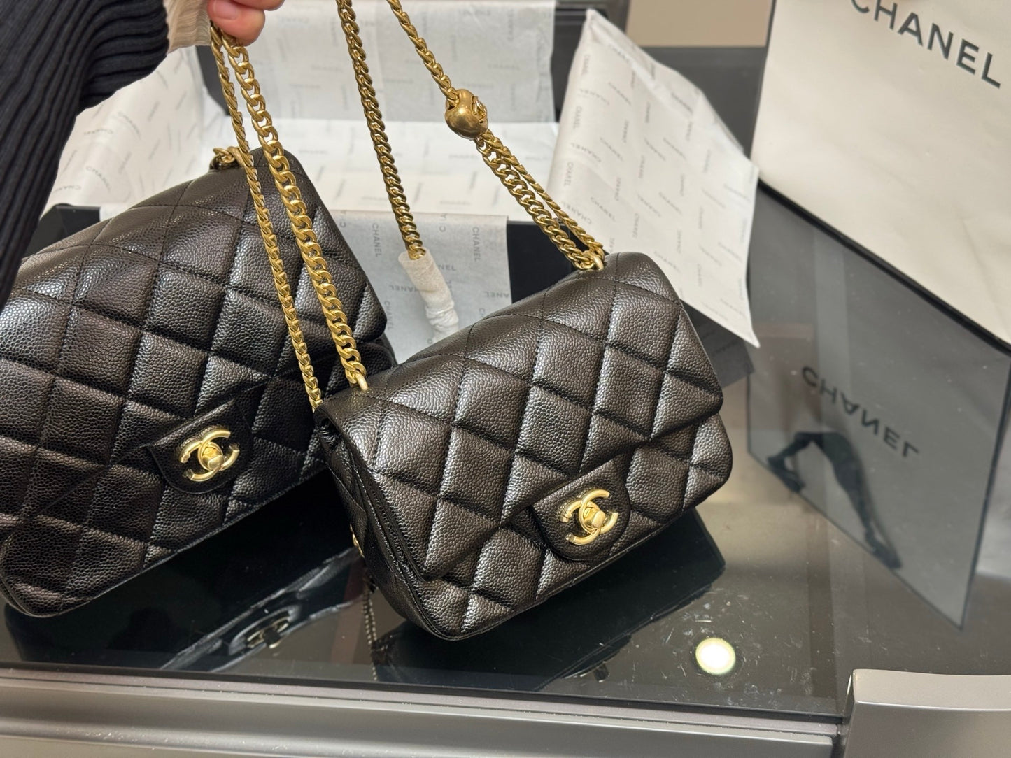 Classic Black Quilted Flap Bags