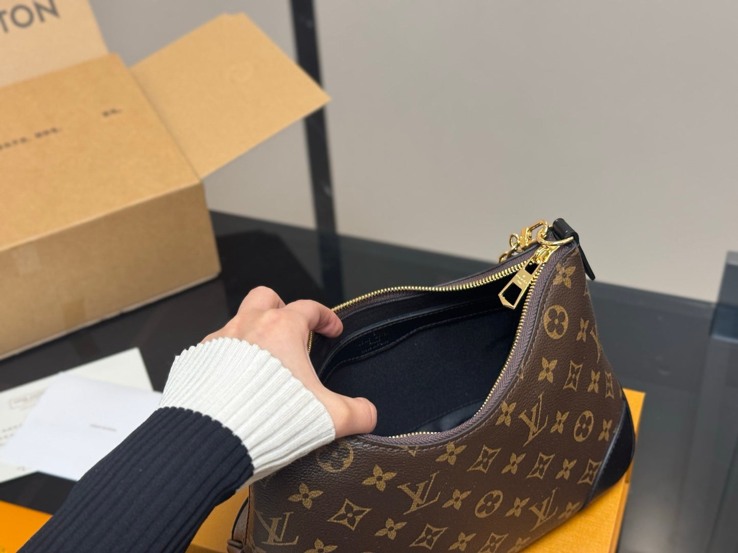 Classic Monogram Chain Hobo Bag