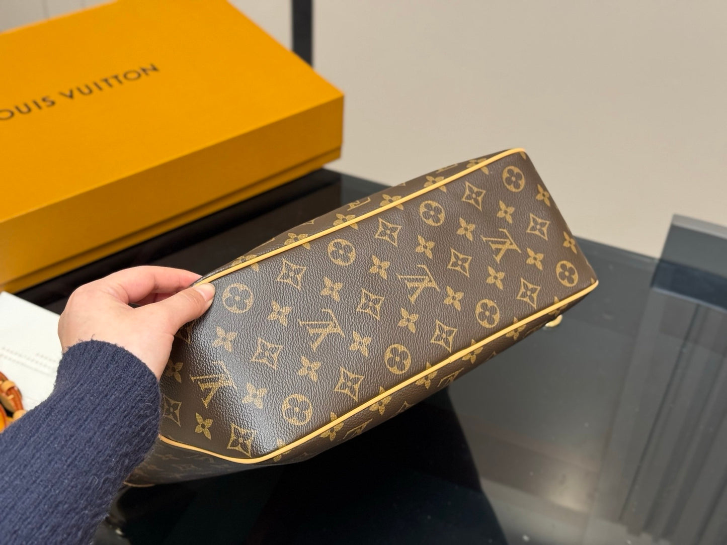 Elegant Monogram Bucket Bag