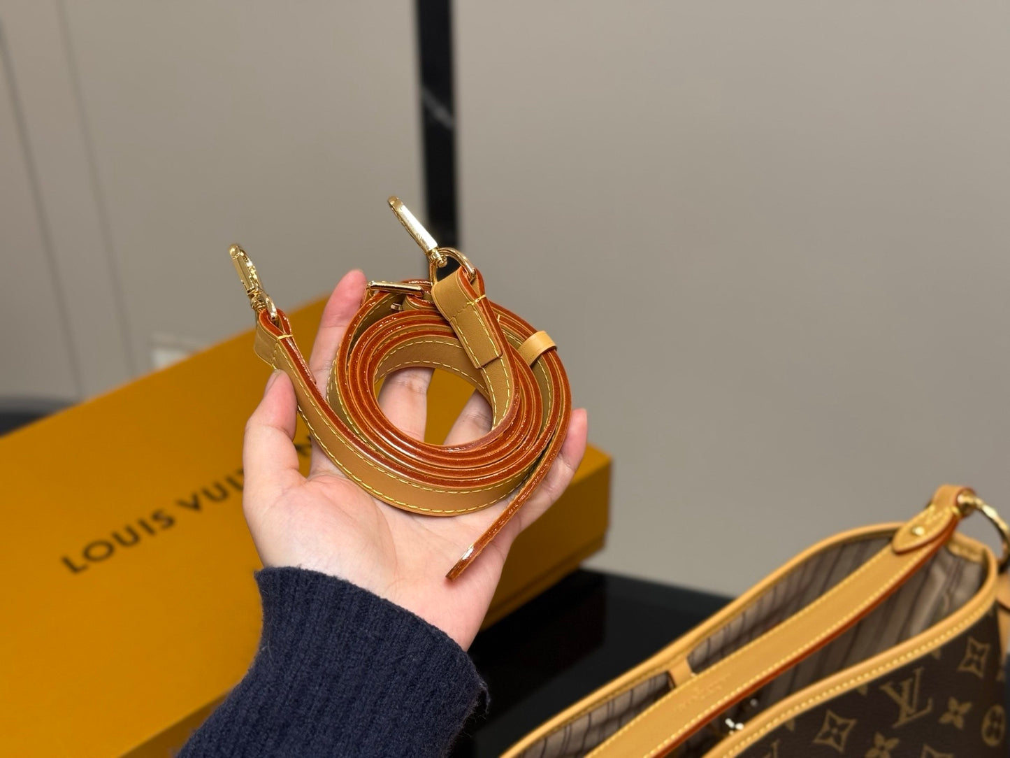 Elegant Monogram Bucket Bag