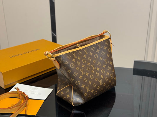 Elegant Monogram Bucket Bag