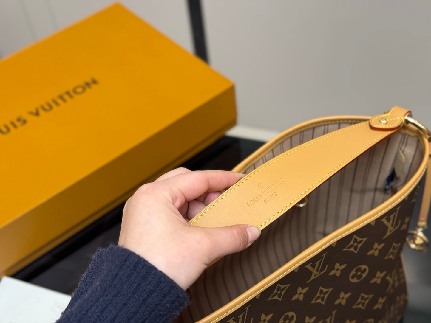 Elegant Monogram Bucket Bag