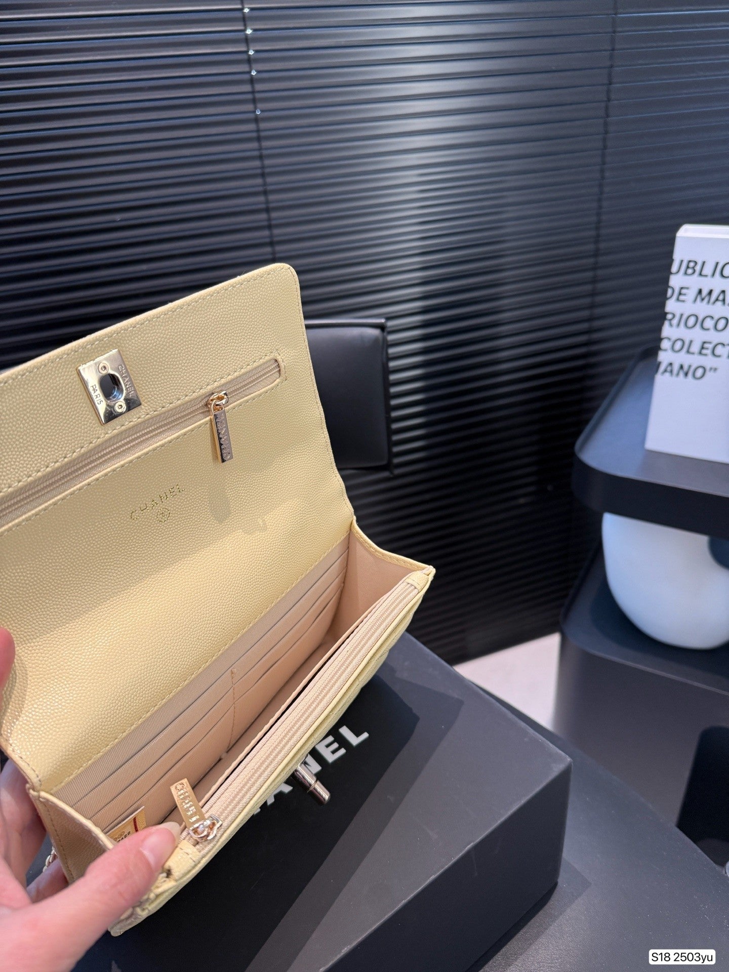 Gorgeous Quilted Yellow Flap Bag