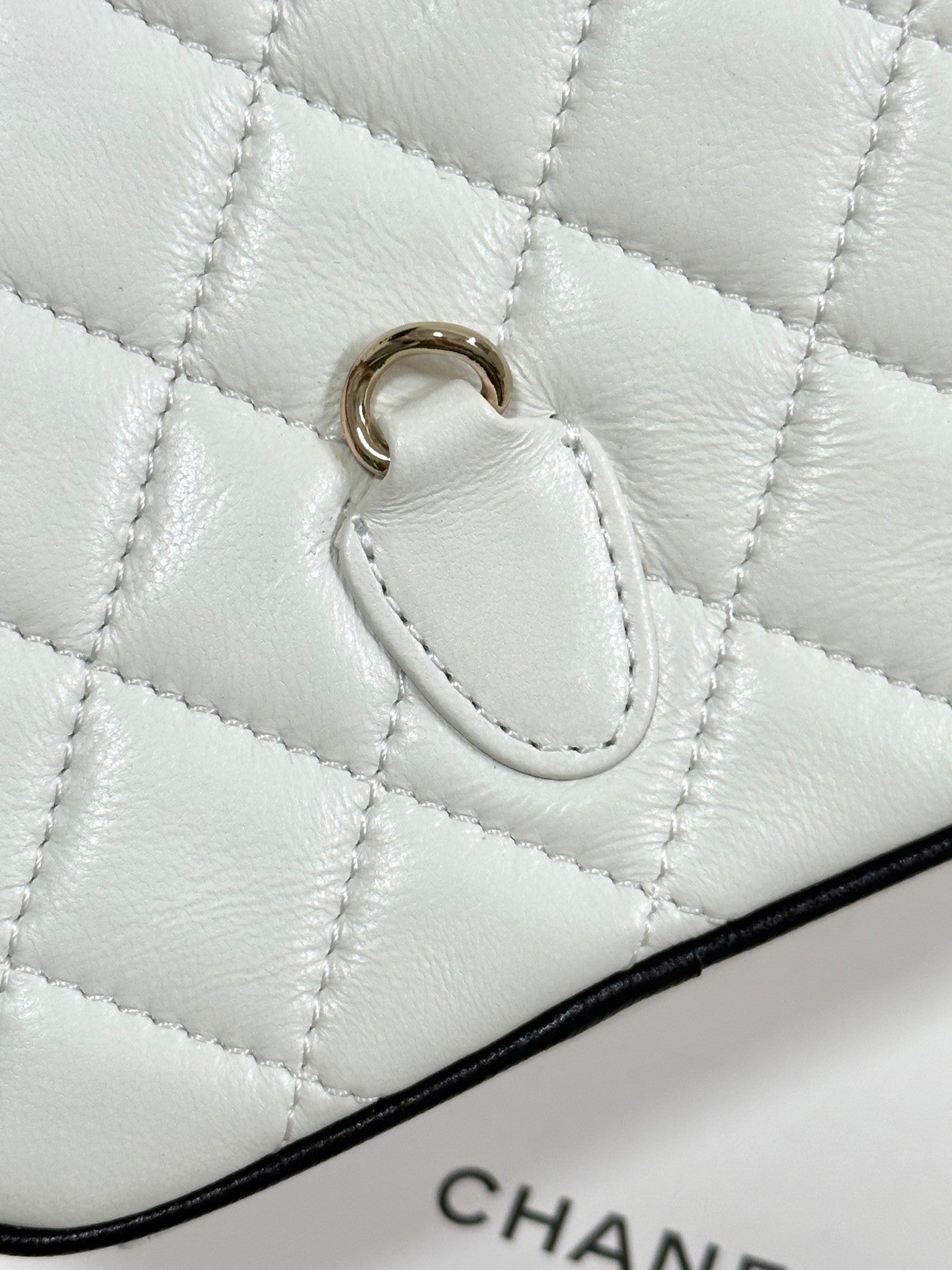 Chic Chanel Quilted White Mini Backpack