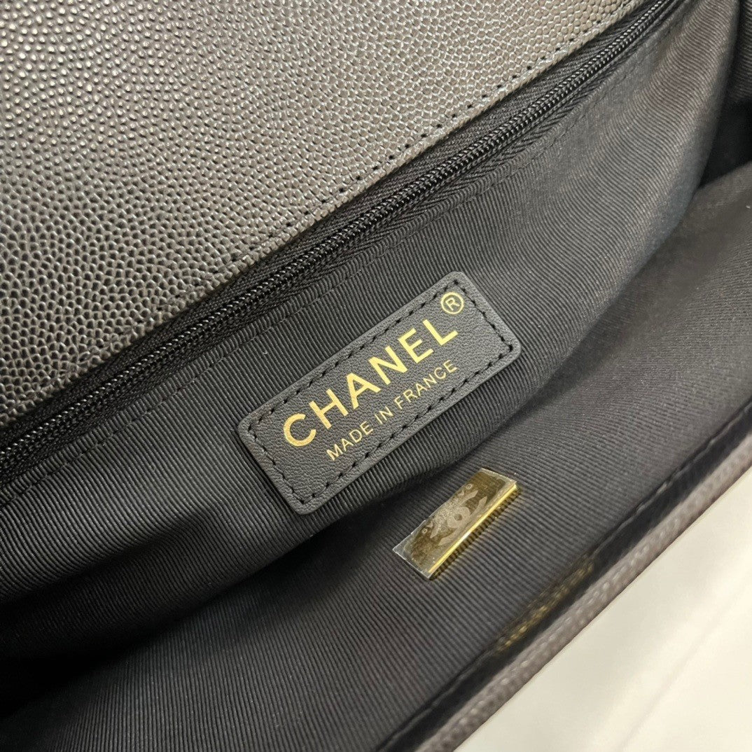 Elegant Quilted Black Flap Bag with Top Handle