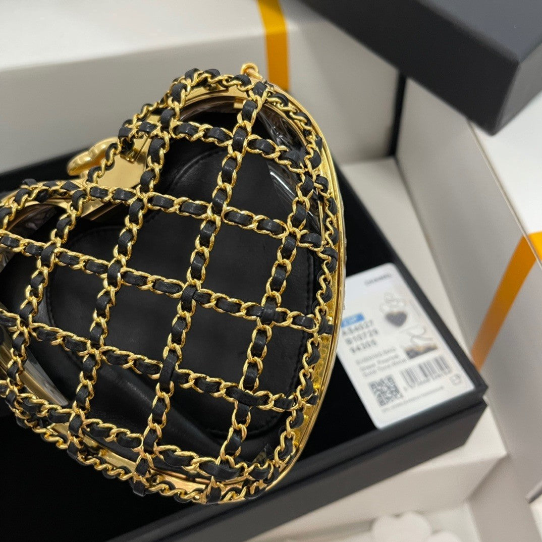 Heart  shaped Hollowed  out Evening Bag