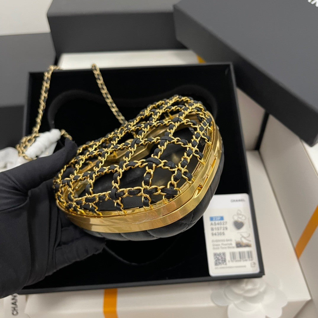 Heart  shaped Hollowed  out Evening Bag