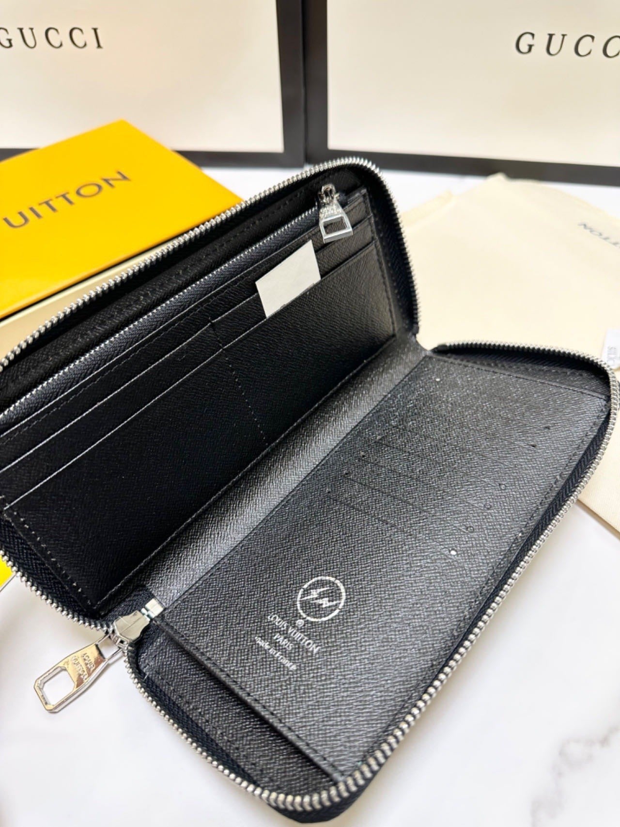 classic monogram long - style zipper wallets, combining exquisite storage with fashion