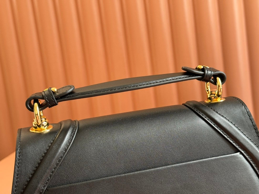 Black Leather Handbag