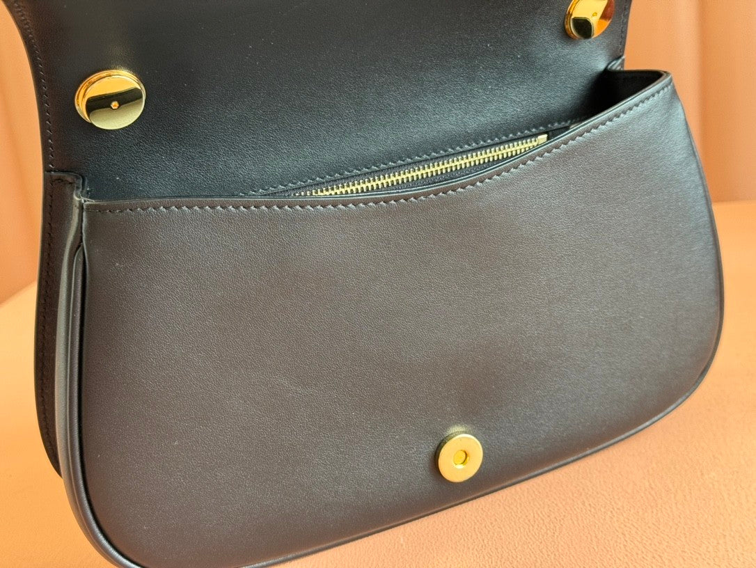 Black Leather Handbag