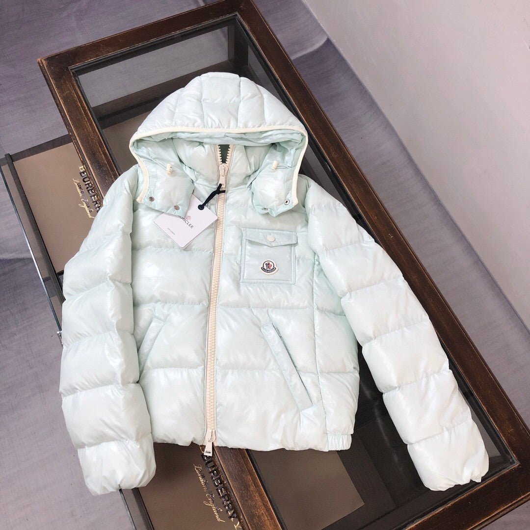 Ice  cream Cream  colored Hooded Down Jacket