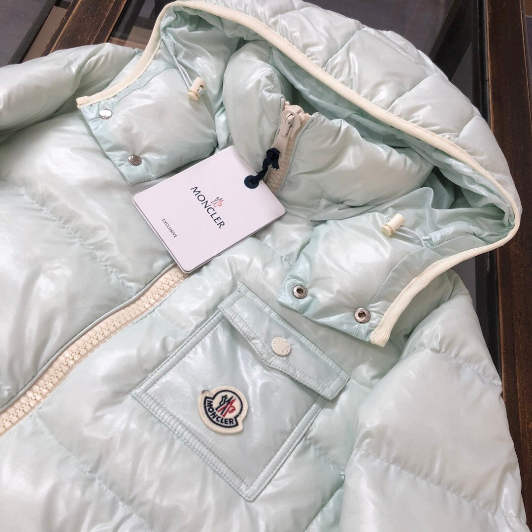 Ice  cream Cream  colored Hooded Down Jacket