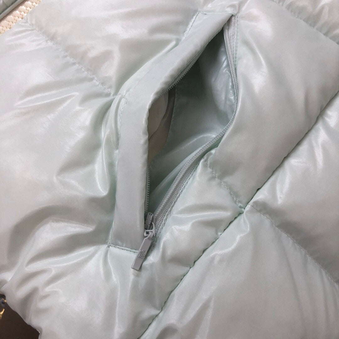 Ice  cream Cream  colored Hooded Down Jacket