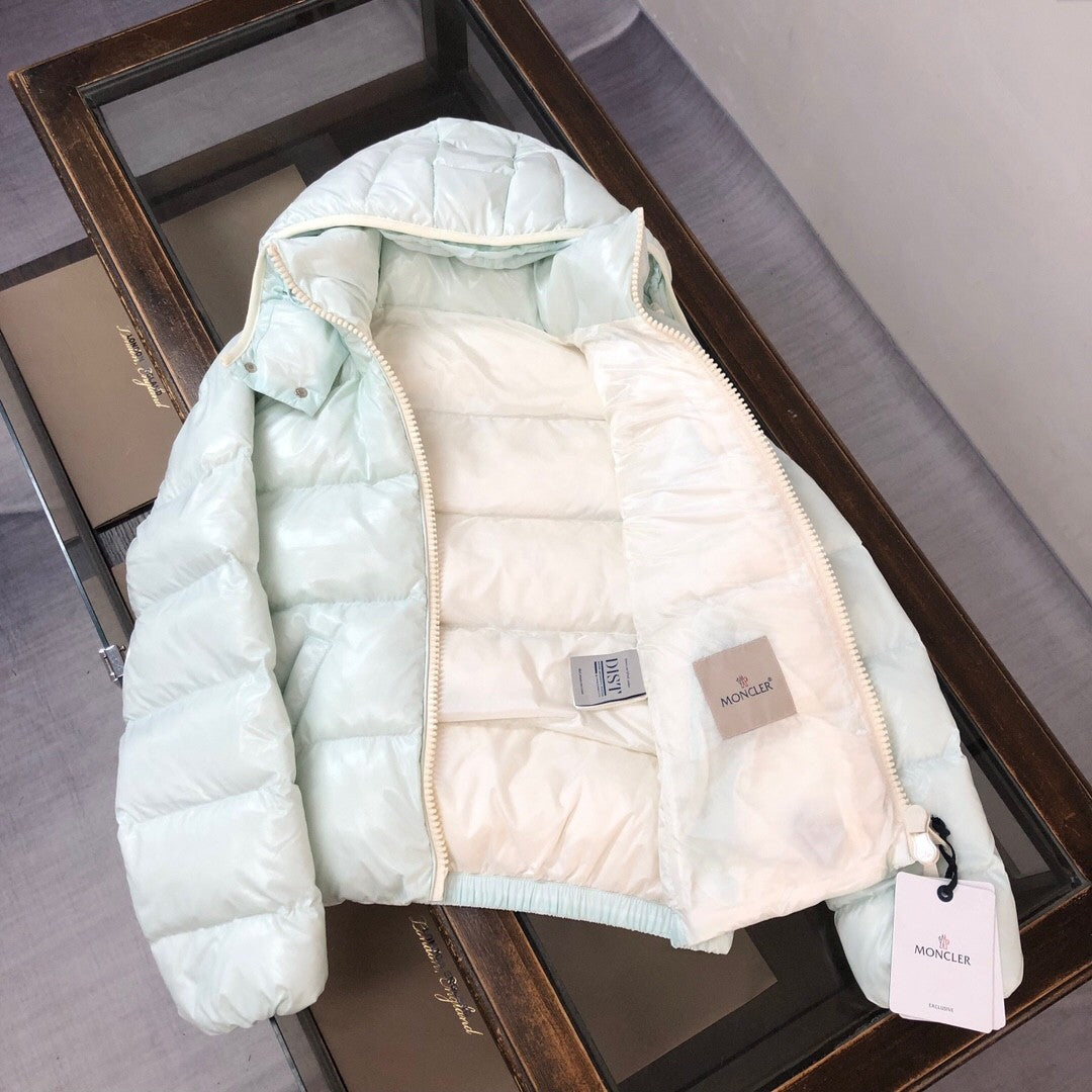 Ice  cream Cream  colored Hooded Down Jacket