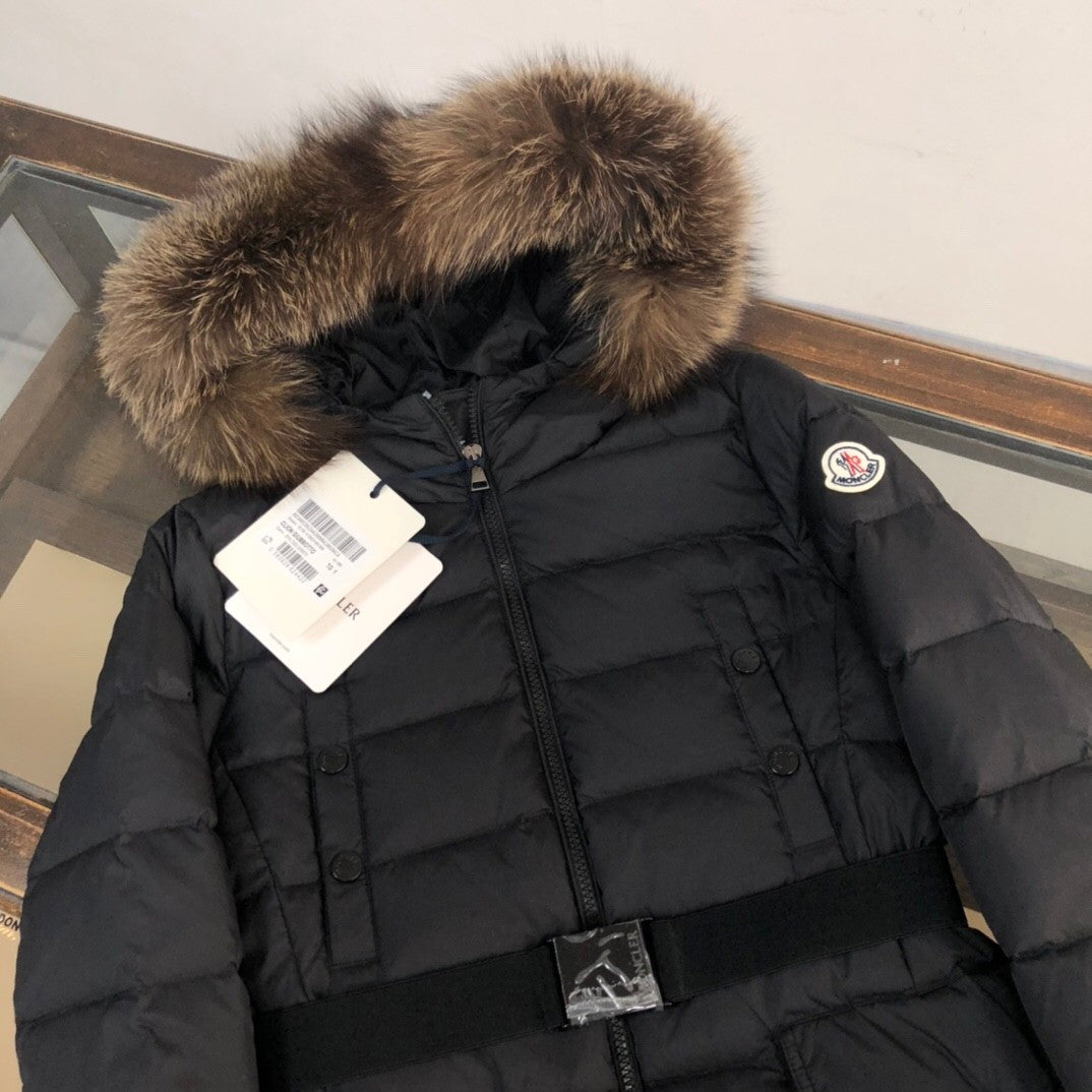 Mid - length Slim - fit Down Jacket