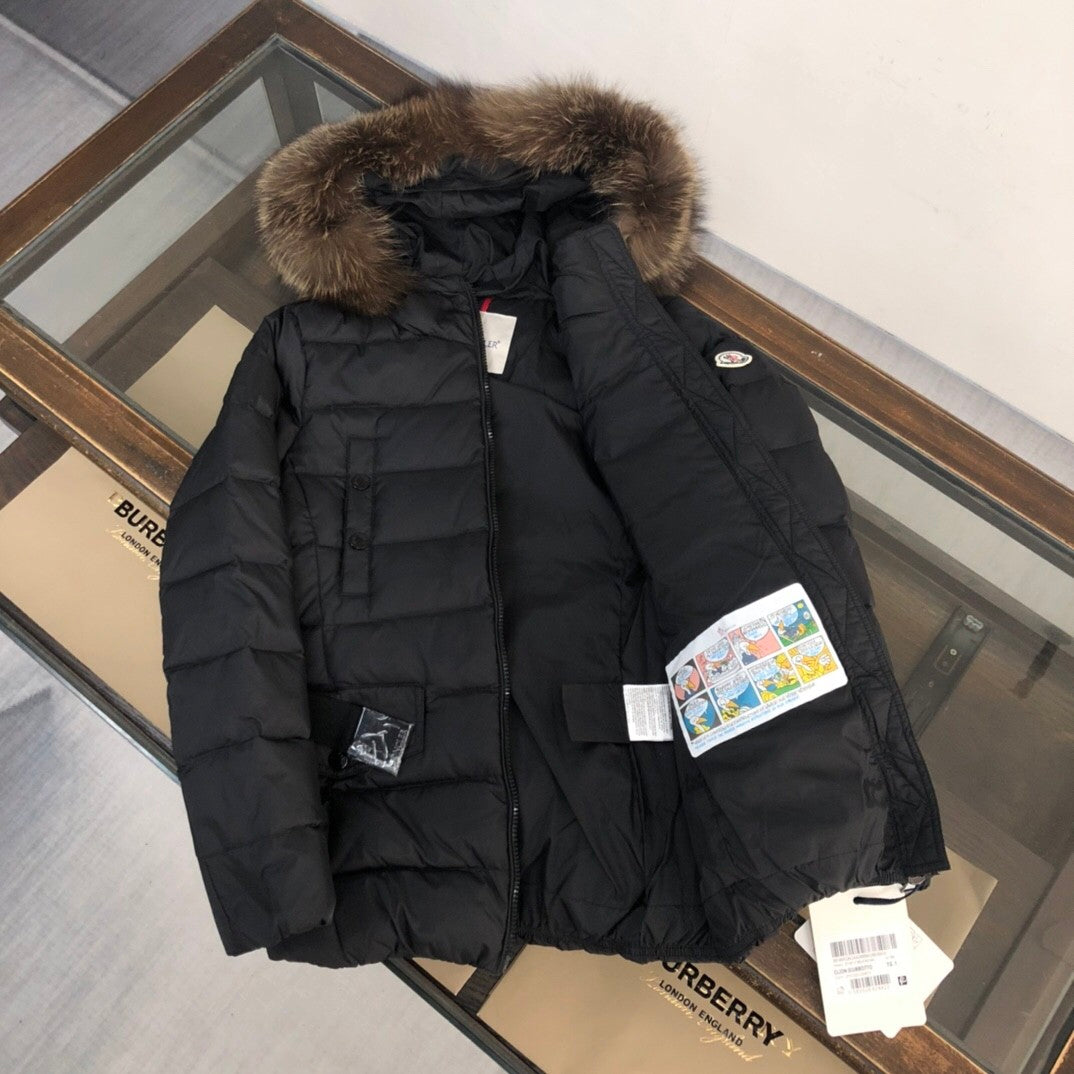 Mid - length Slim - fit Down Jacket
