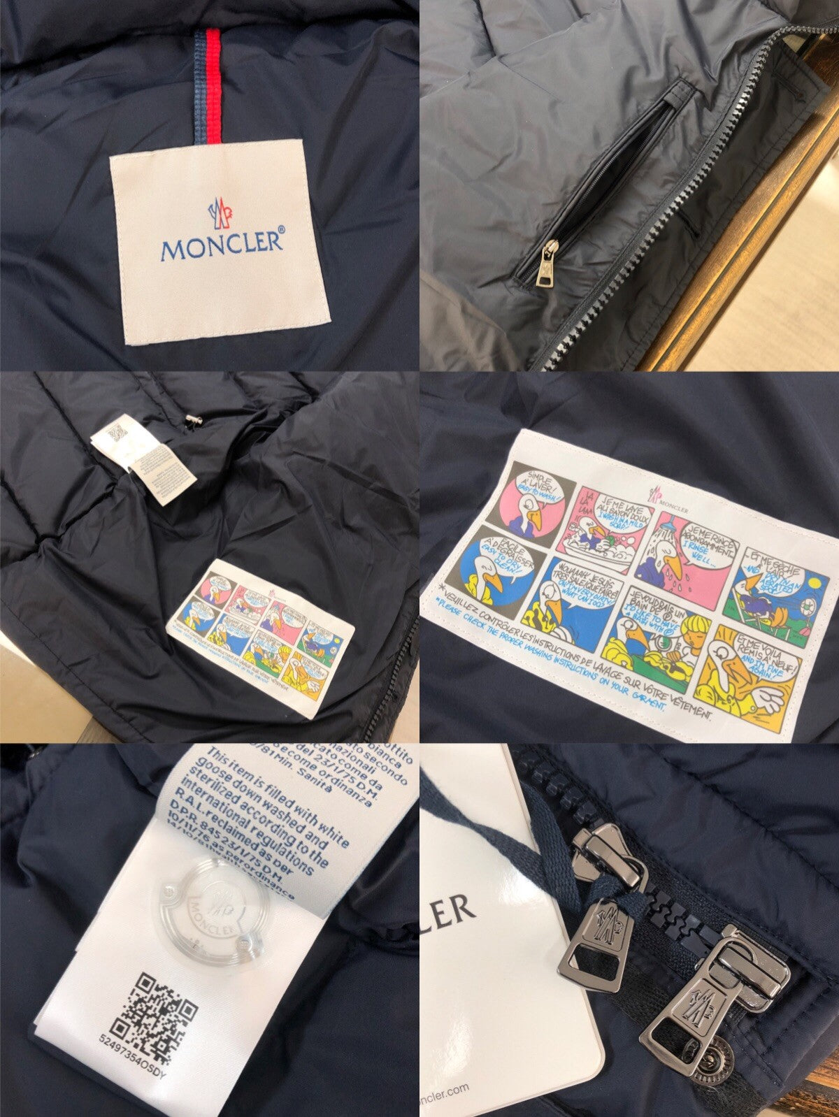 Mid - length Down Jacket with Marten Fur Collar