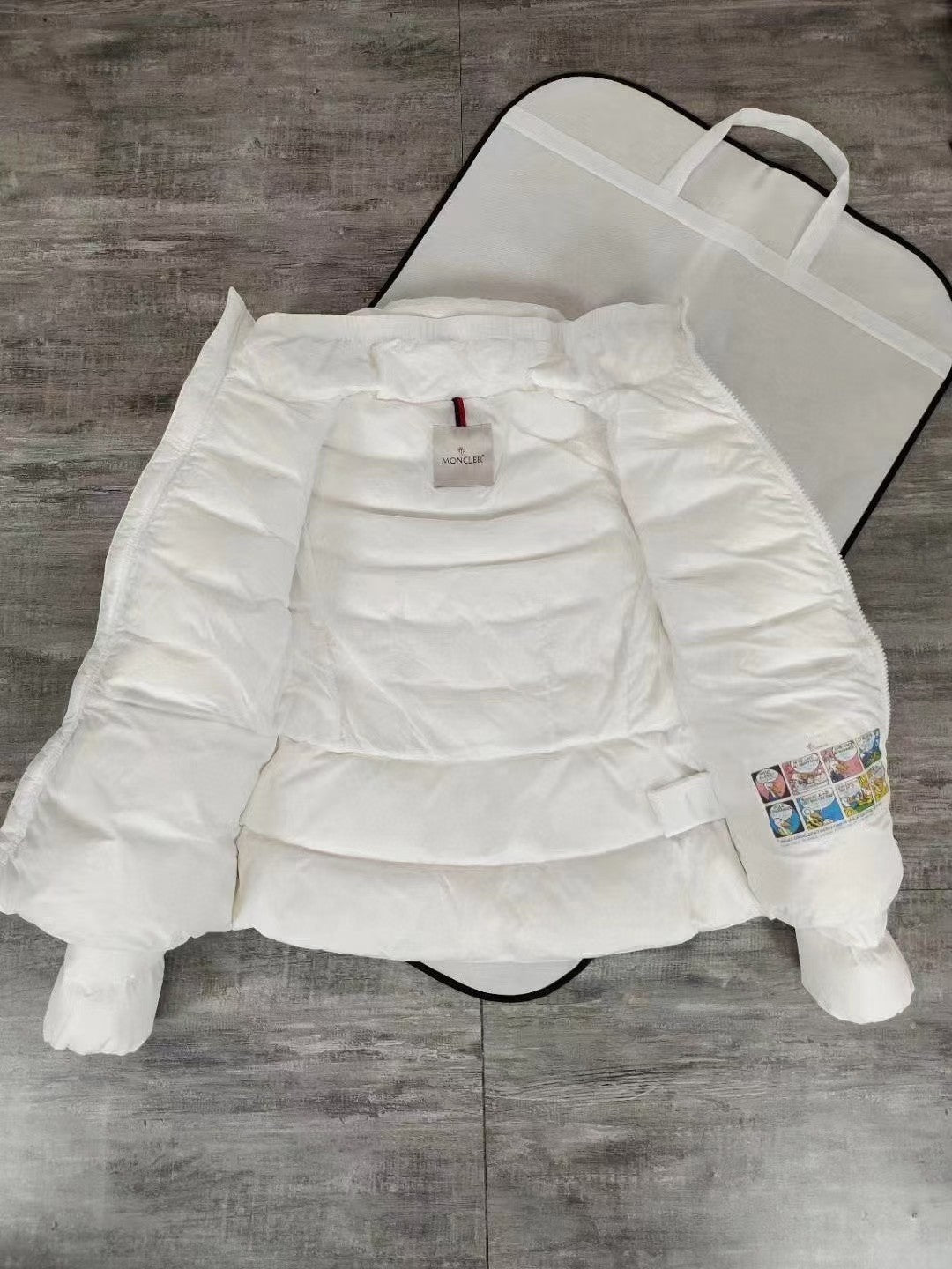 White Waist - cinching and Slimming Lightweight Down Jacket